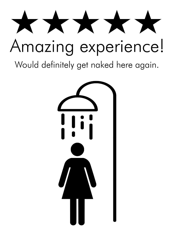 5 STAR Shower Woman Funny