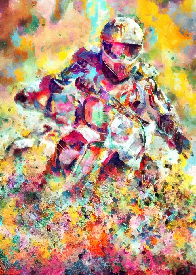 Motocross Action Paint