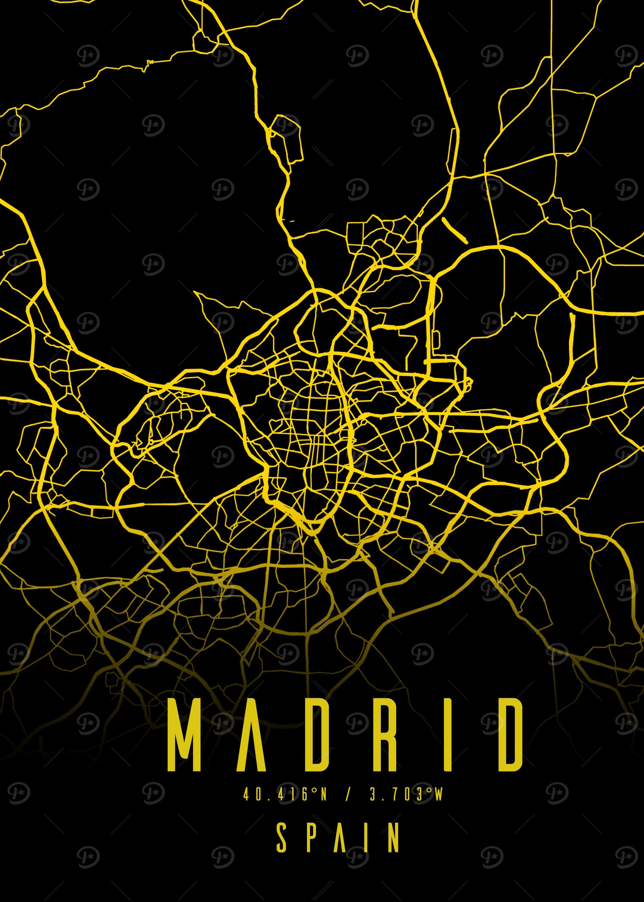 Madrid City Map