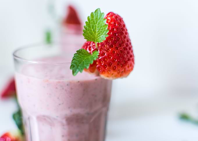 Strawberries Glass