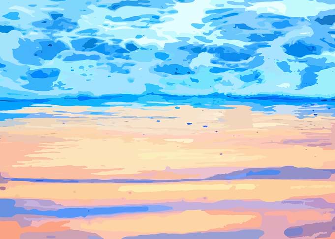 Sunset On The Shore