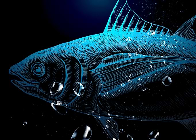 the fish in the water