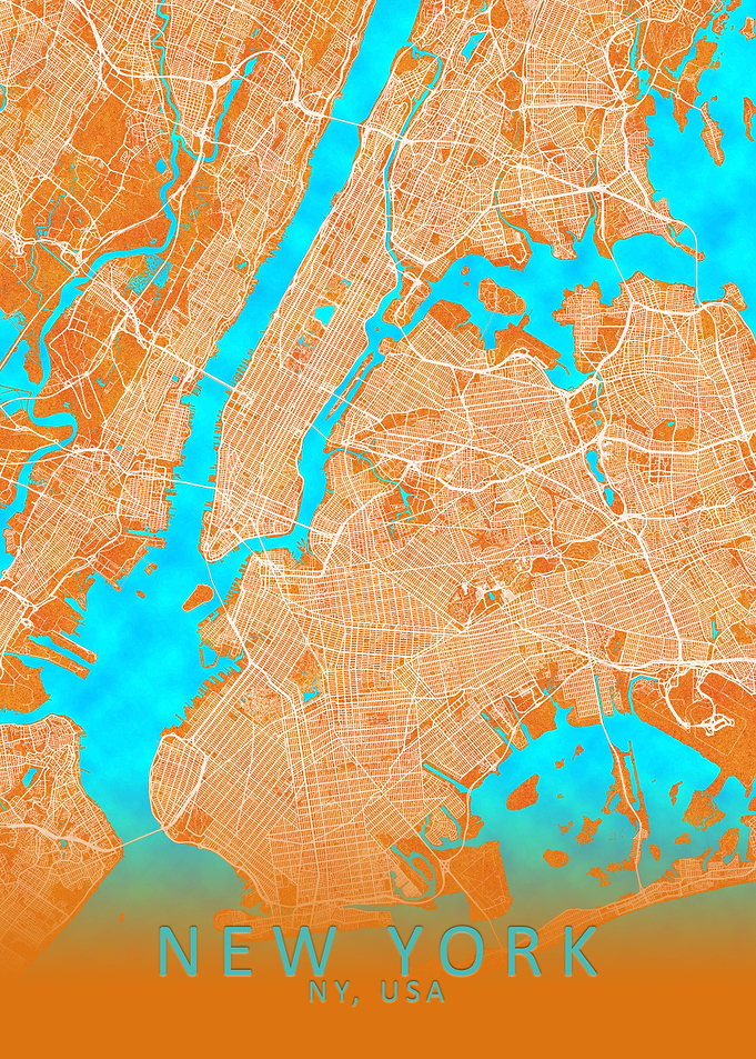 New York Gold City Map