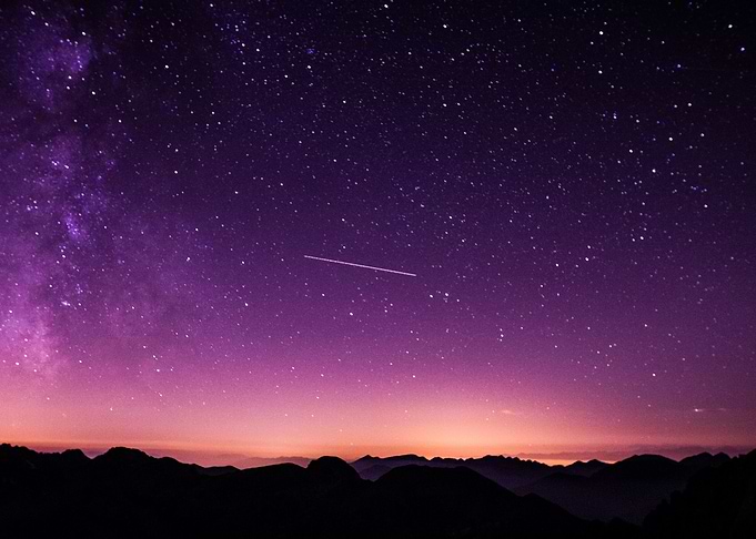 Shooting Star at night
