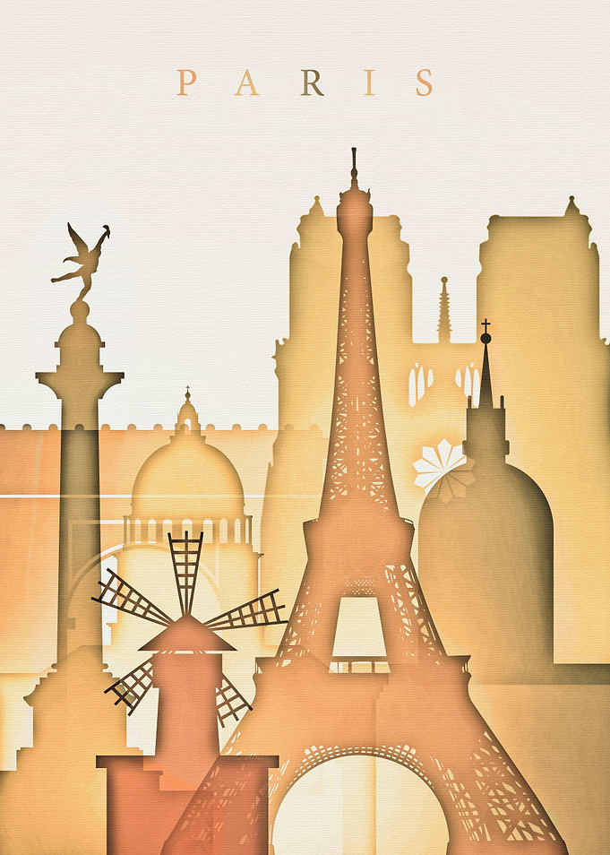Paris France Skyline