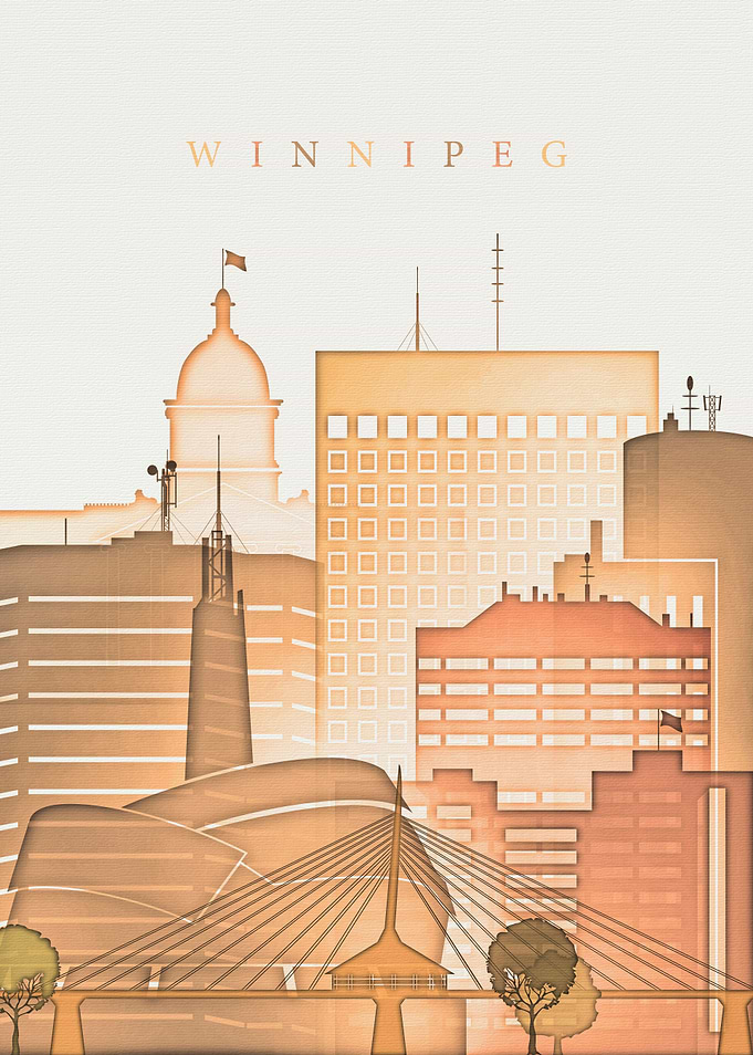 Winnipeg Canada Skyline