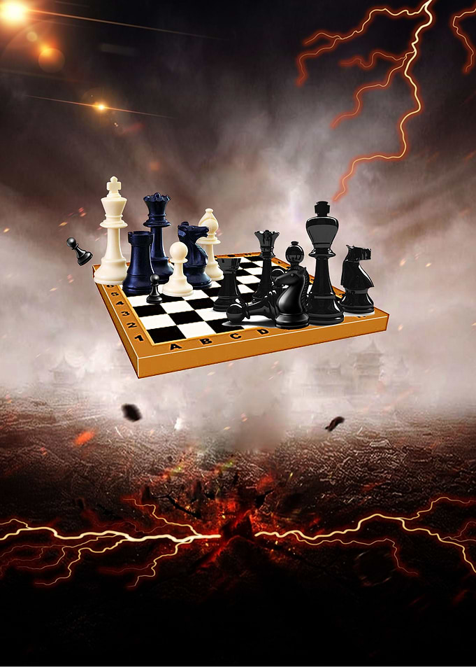 Chess match fight