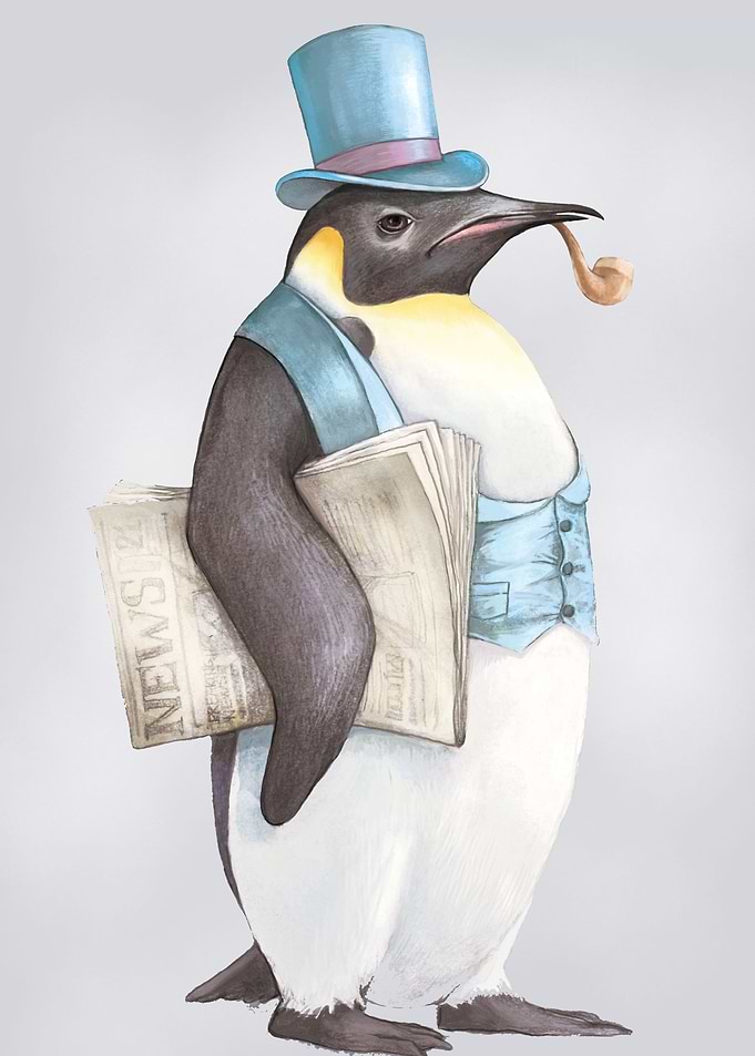 mr penguin portrait