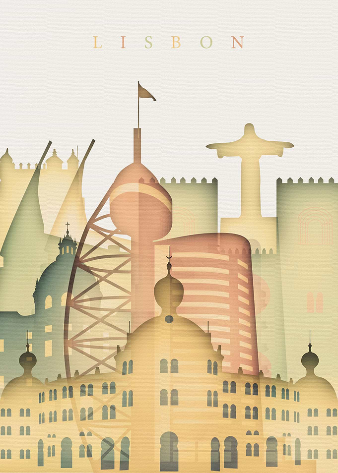 Lisbon Portugal Skyline