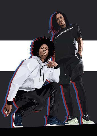 Les Twins Vexel Art