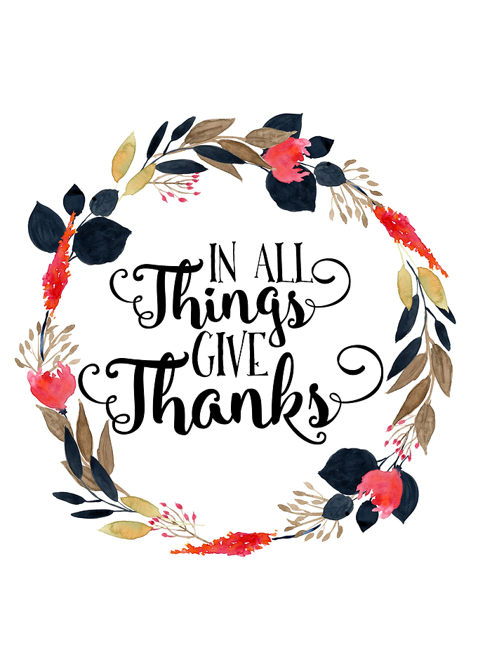 in all things give thanks