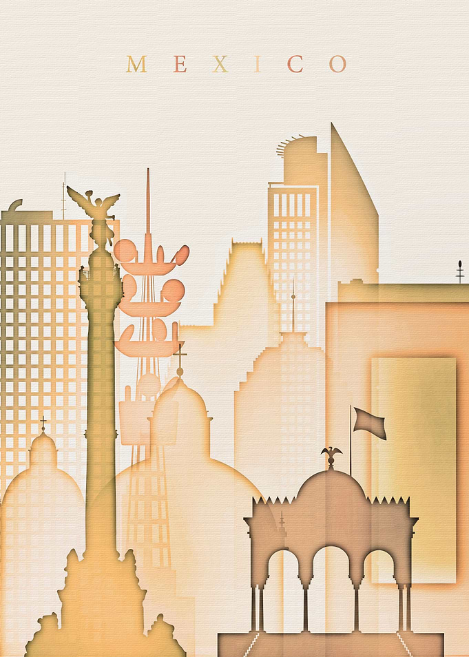 Mexico City Skyline