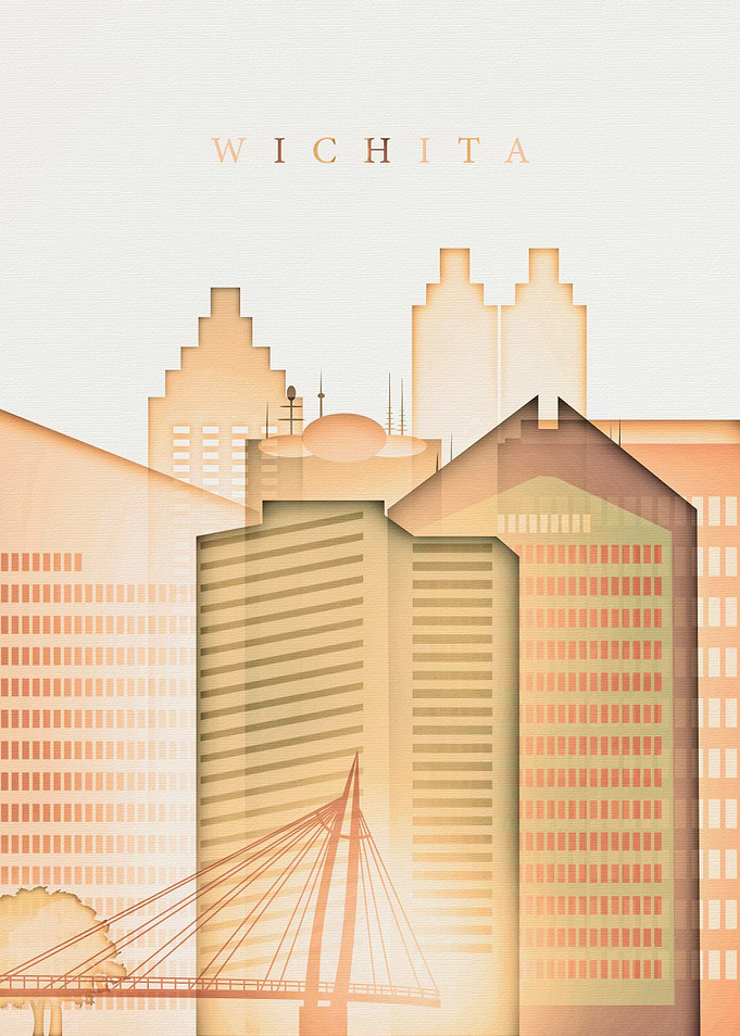 Wichita Kansas Skyline
