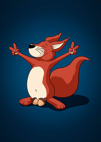 Nutty Squirrel Blue Solo