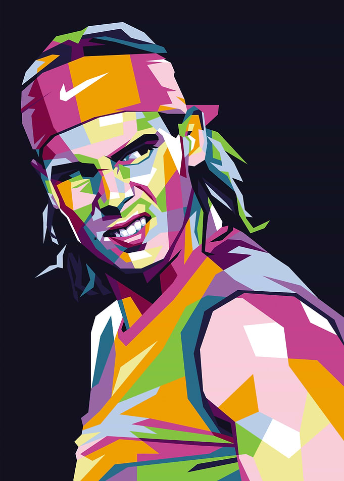 Rafael Nadal popart