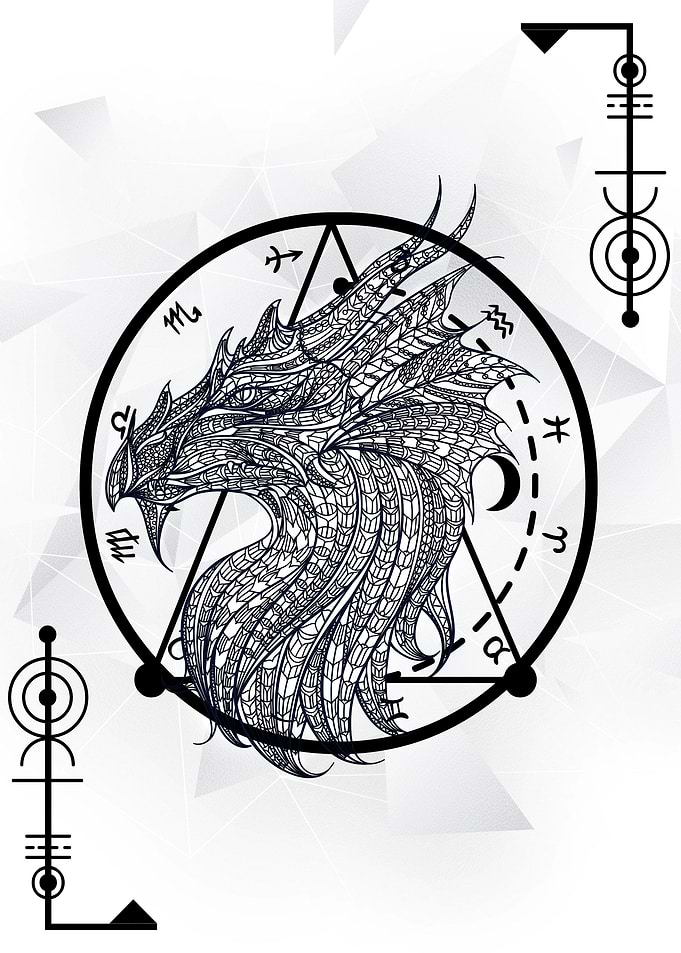Dragon Line Art