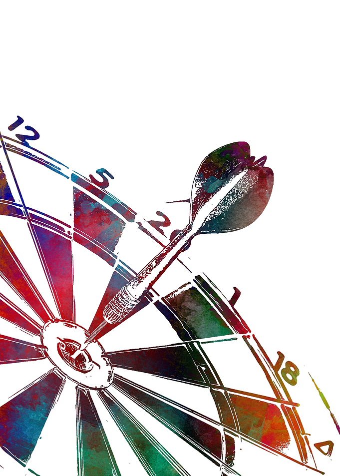 darts sport art