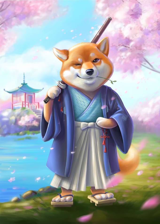 The samurai dog