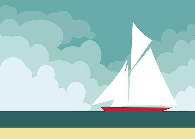Minimalist Sailboat