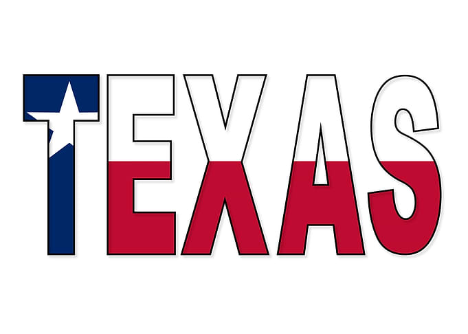 Texas Text Flag