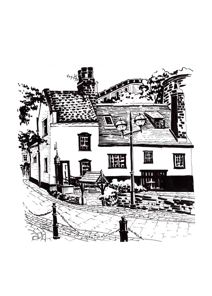 English pub Sketch