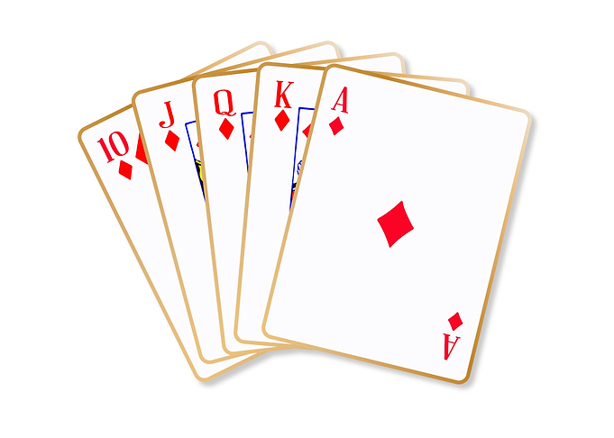 Ace Diamonds Flush