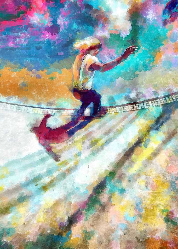 Skateboarding Poster