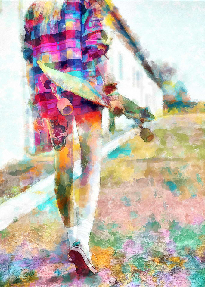 Skateboarding Poster