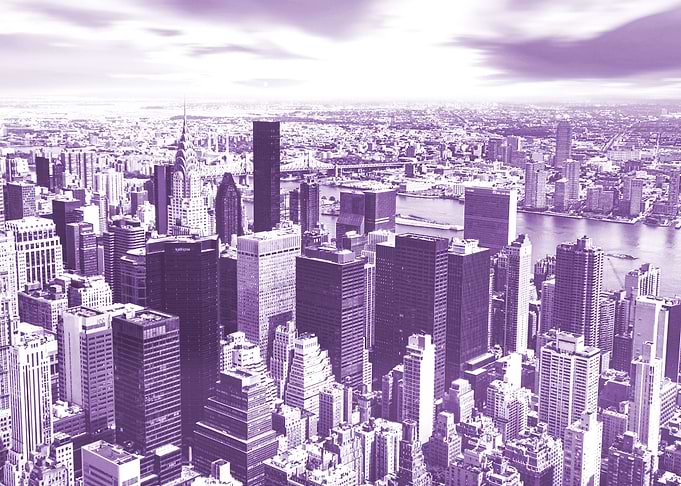 Above the city
