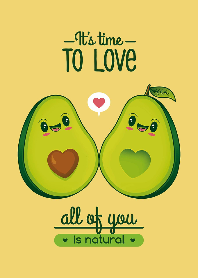 Avocados Love Kawaii Flyer
