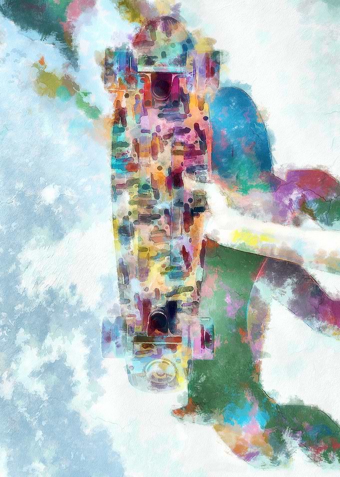 Skateboarding Poster