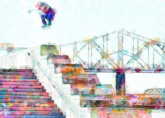 Skateboarding Poster
