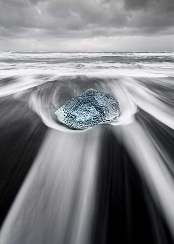 Ice in the surf