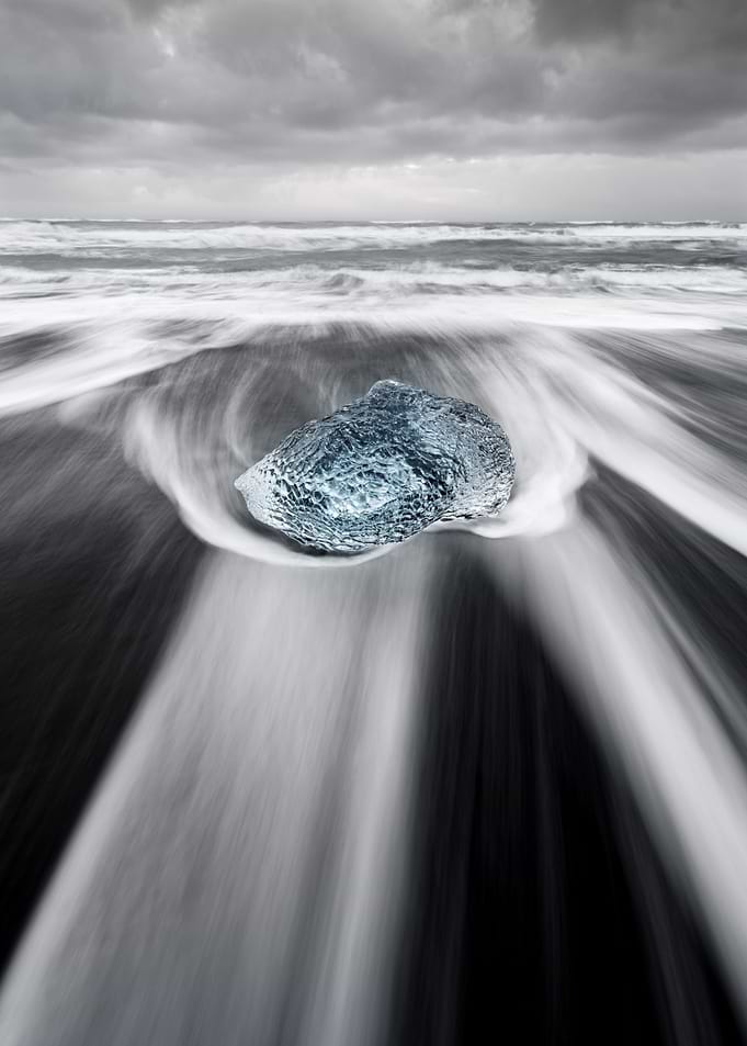 Ice in the surf