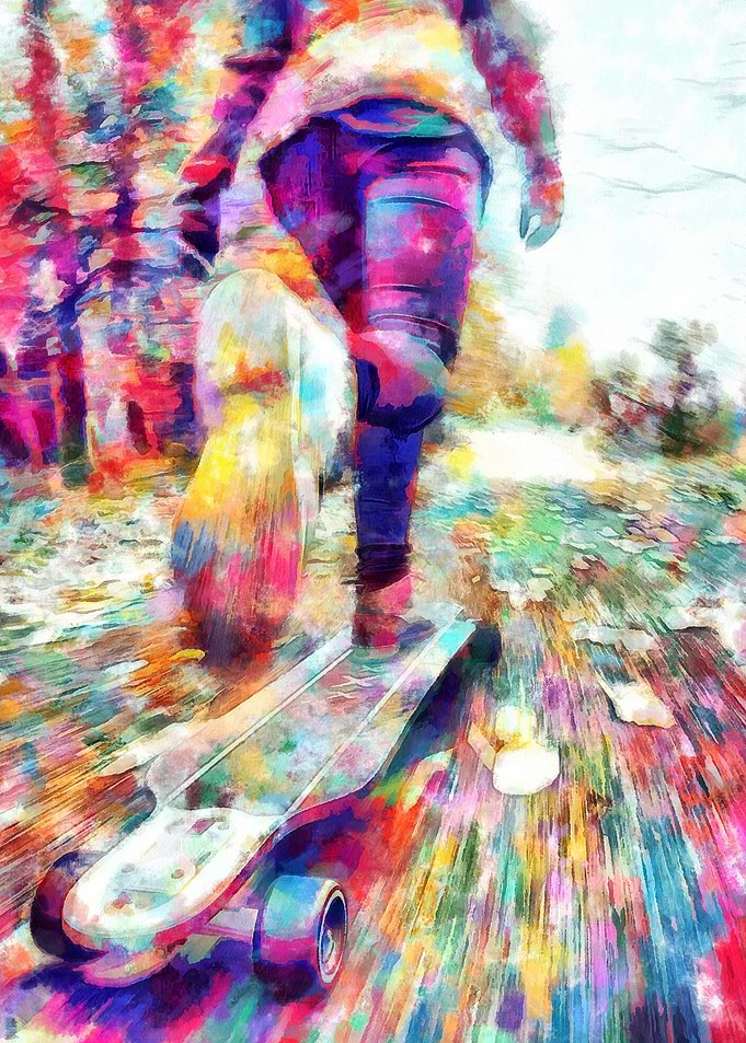 Skateboarding Poster