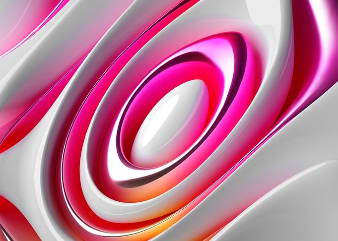 3d art abstract flower