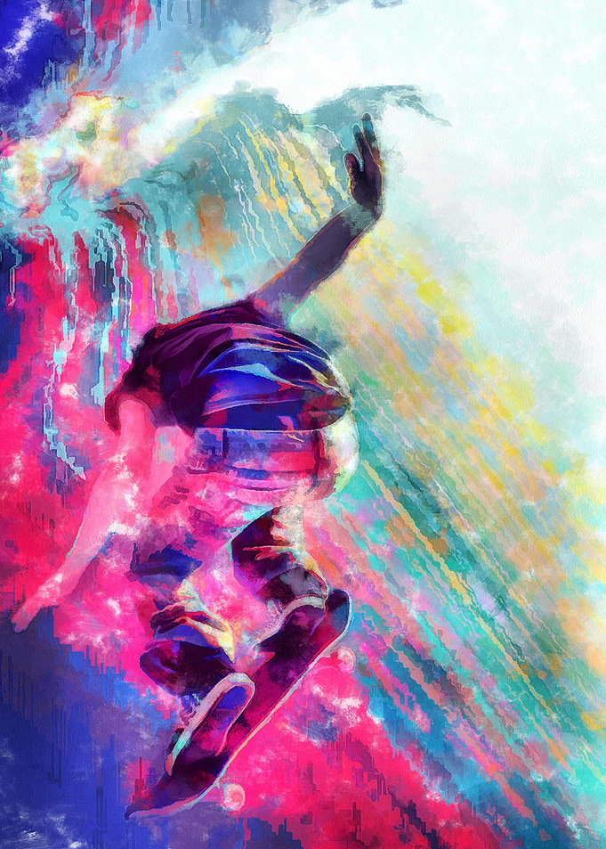 Skateboarding Poster