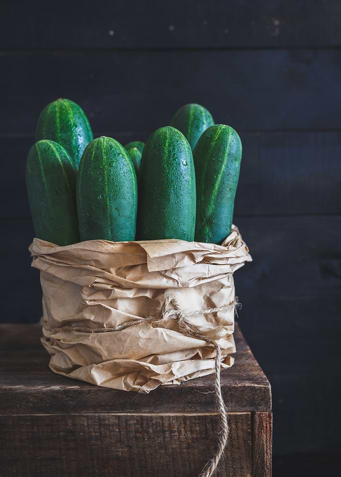 Fresh cucumbers