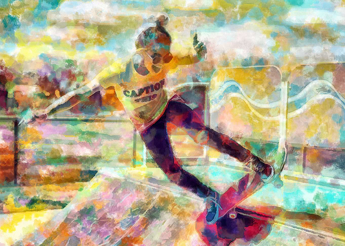 Skateboarding Poster