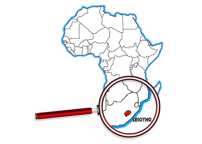 Lesotho Map