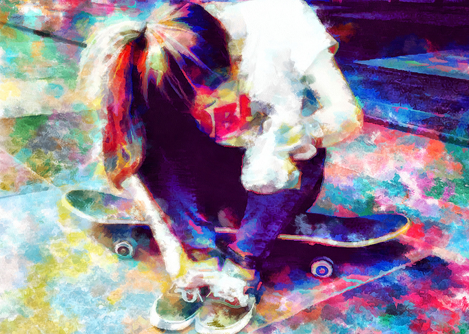Skateboarding Poster