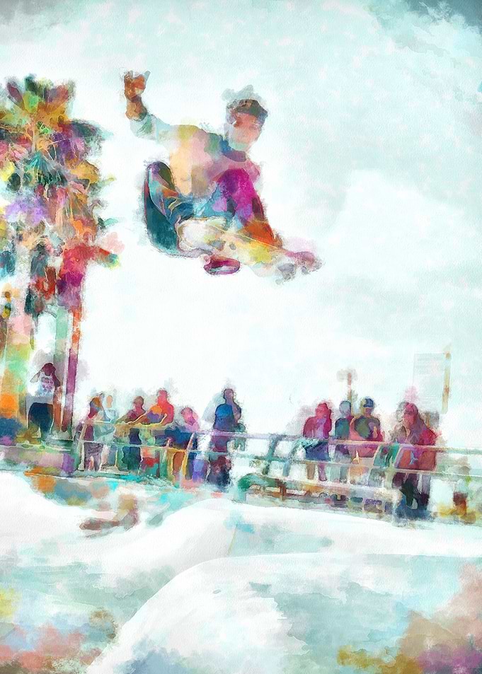 Skateboarding Poster