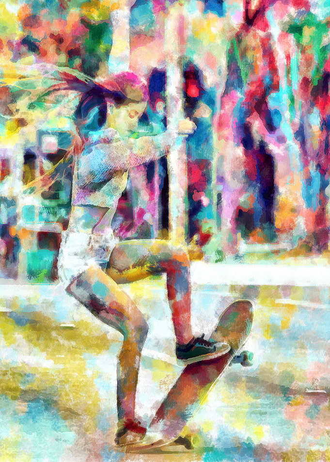 Skateboarding Poster