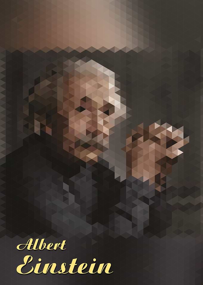 Isometric Albert Einstein