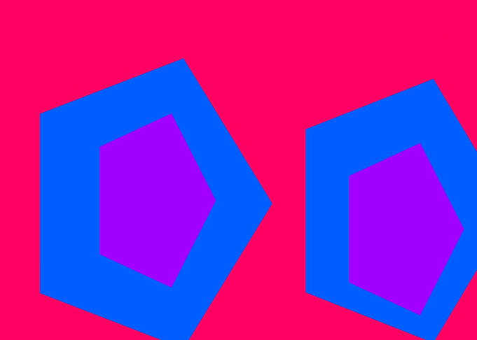Two Blue Polygons