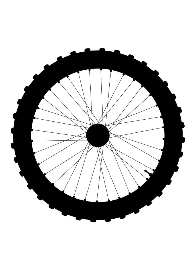 Bicycle Wheel Silhouette