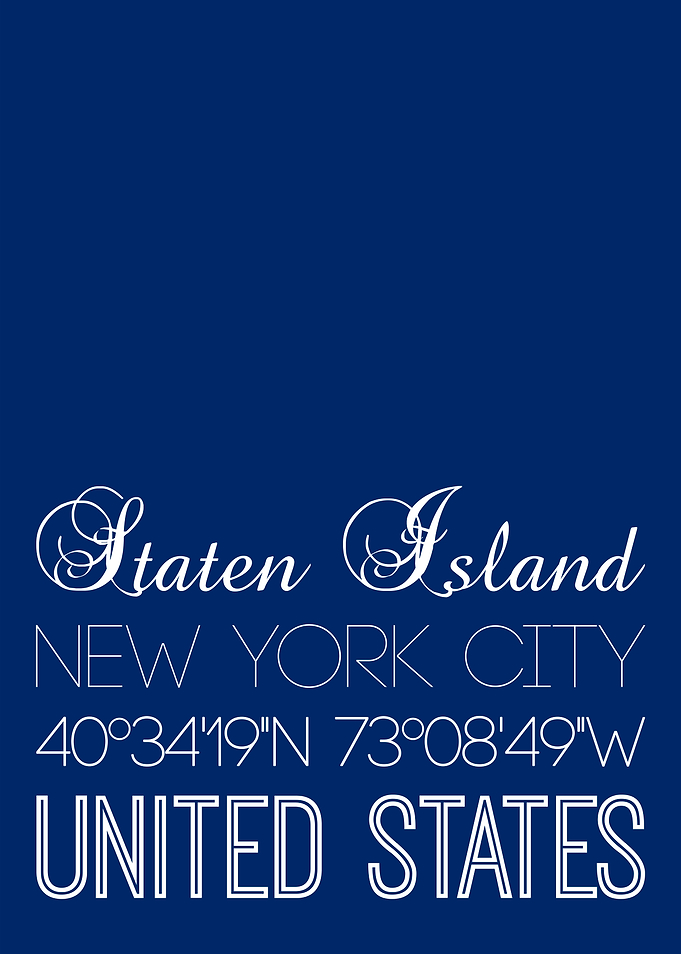 Staten Island On Blue
