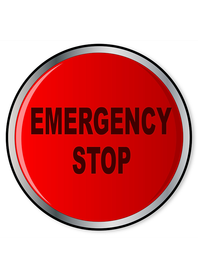 Red Emergency Stop Button