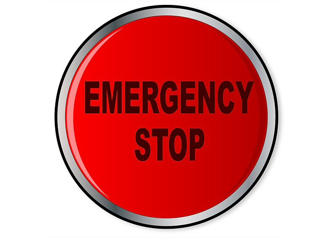 Red Emergency Stop Button
