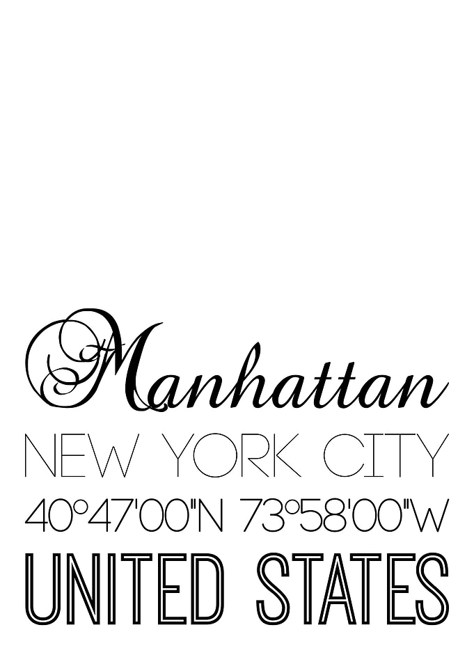 Manhattan On White